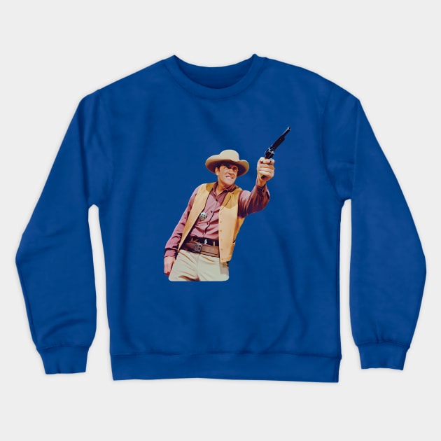 Gunsmoke - Matt Dillon Crewneck Sweatshirt by wildzerouk